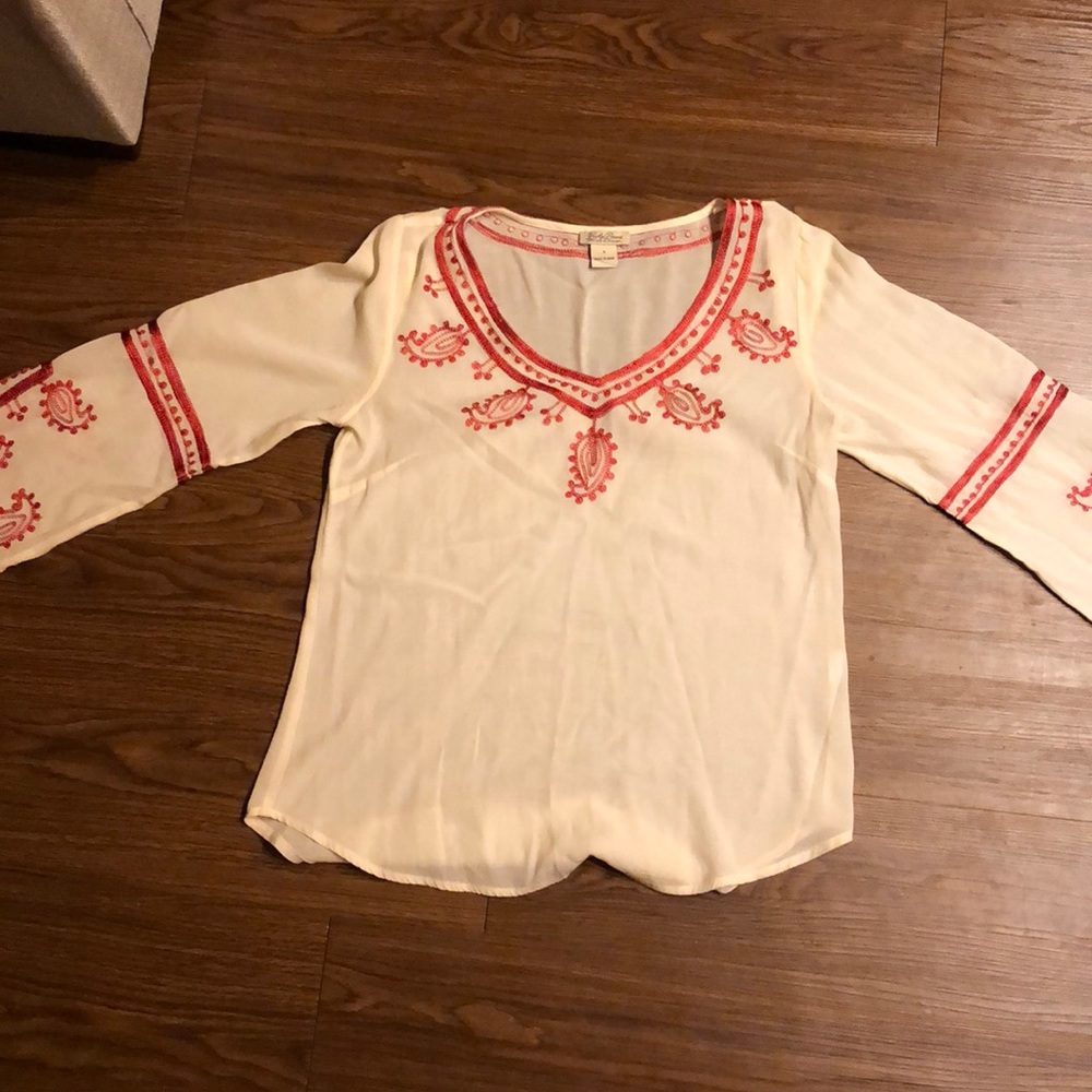 Lucky brand embroidered  top